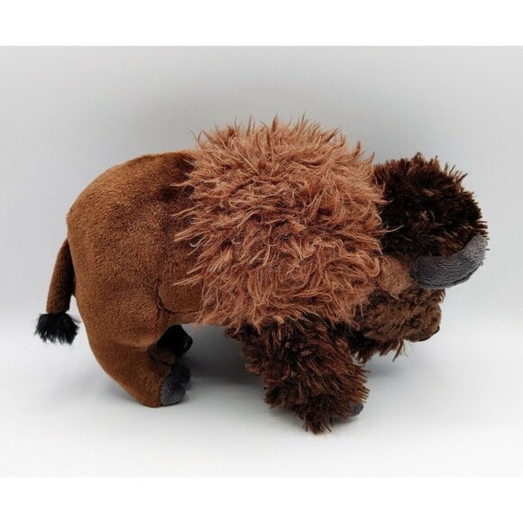 Wild Republic Buffalo Bison Plush Brown Realistic Stuffed Animal 13" Long - Picture 3 of 5